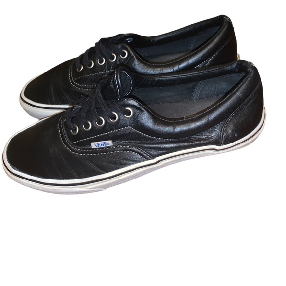 VANS Full Leather Vans Classic Black Sneakers - Picture 5 of 8